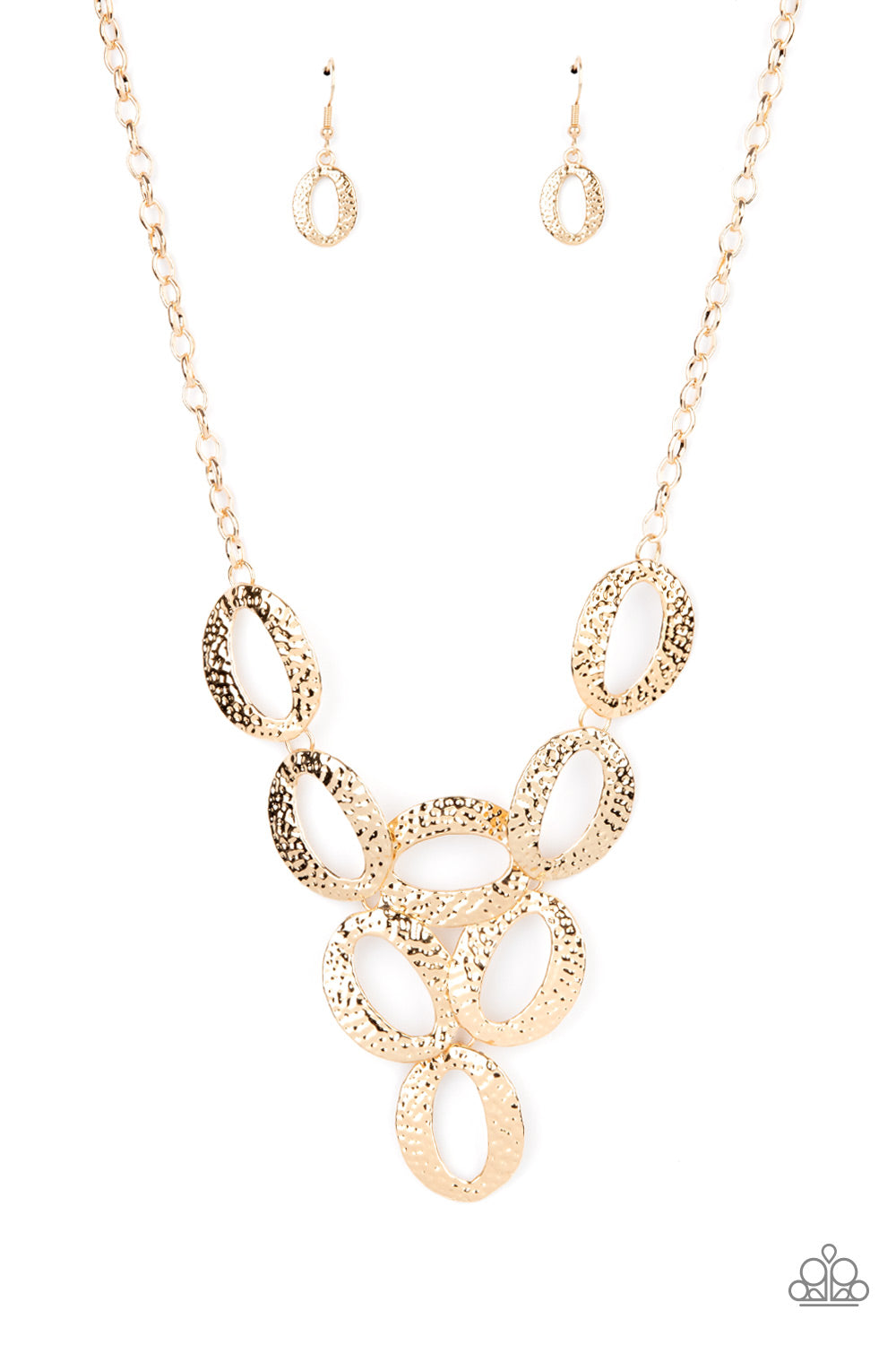 OVAL The Limit - Gold Necklace Set