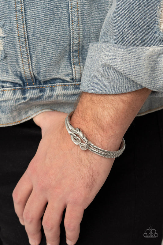 Nautical Grunge - Silver Men Bracelet