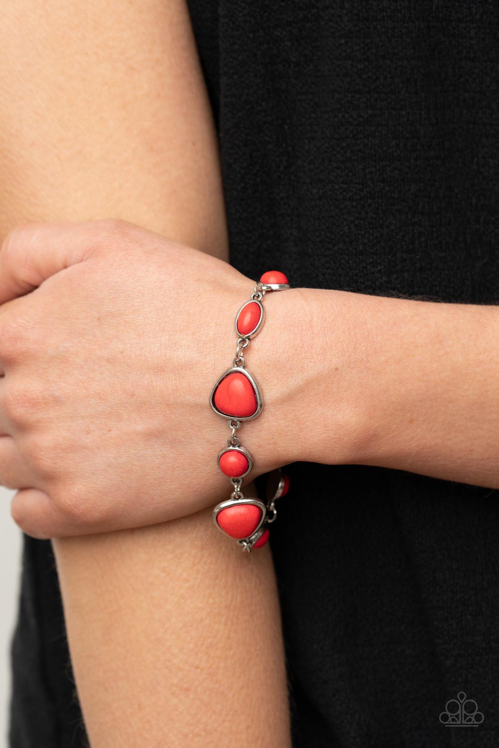 Eco-Friendly Fashionista - Red Bracelet