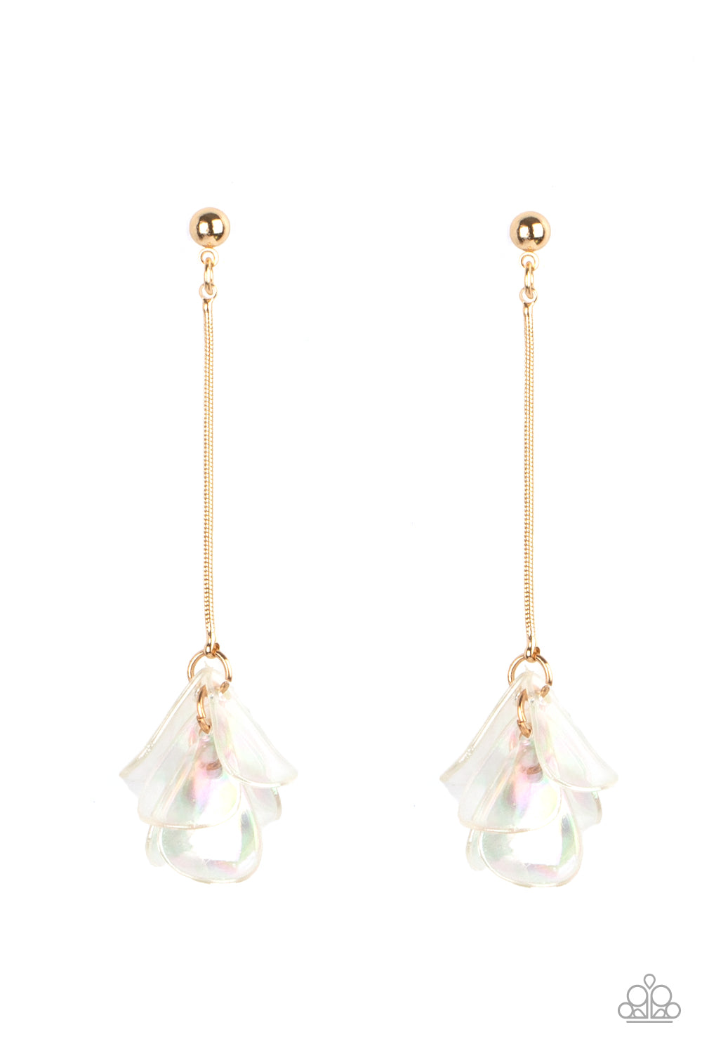 Keep Them In Suspense - Gold post Earring