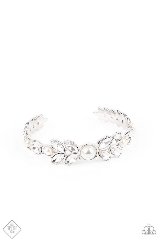 Regal Reminiscence White Bracelet - Fashion Fix