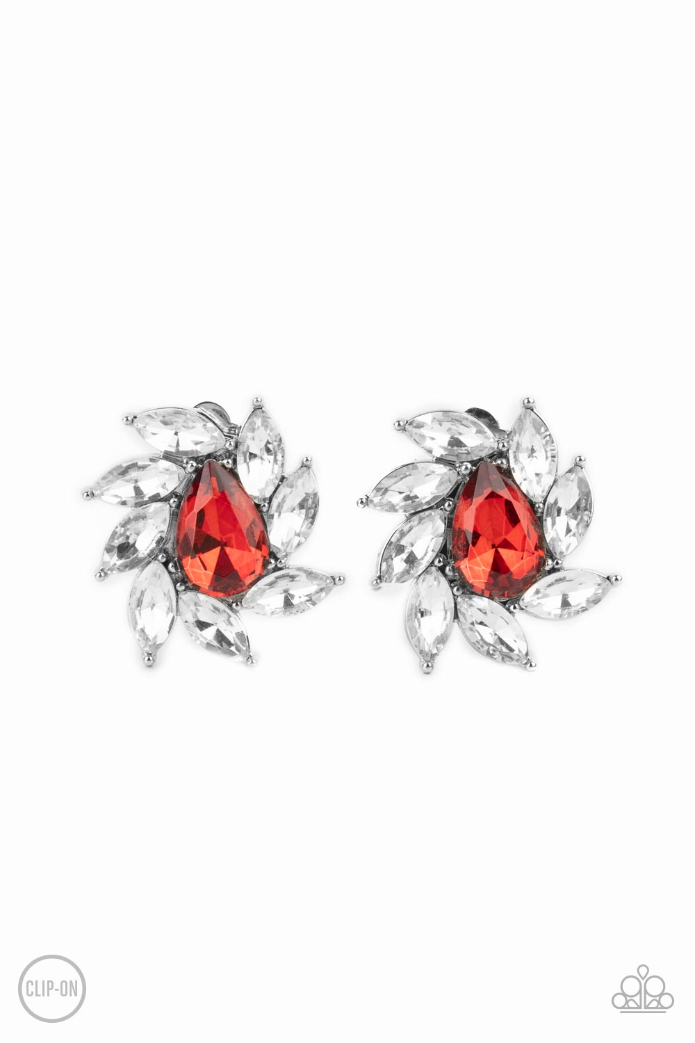 Sophisticated Swirl - Red Earring