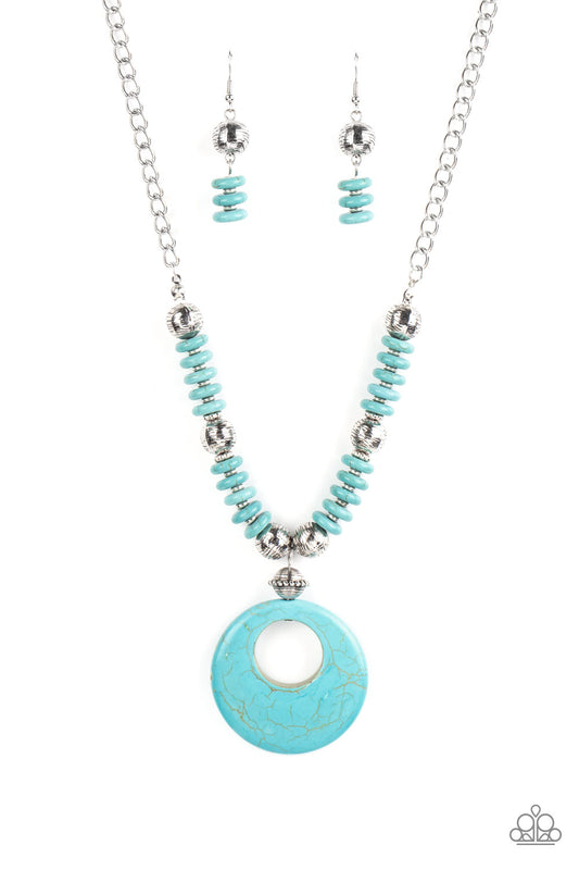 Oasis Goddess - Blue Necklace Earring Set