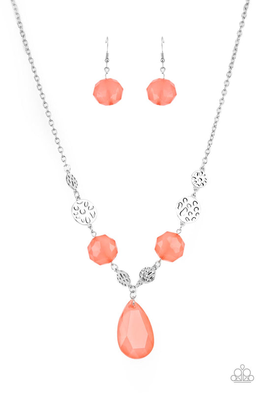 DEW What You Wanna DEW - Orange Necklace Set