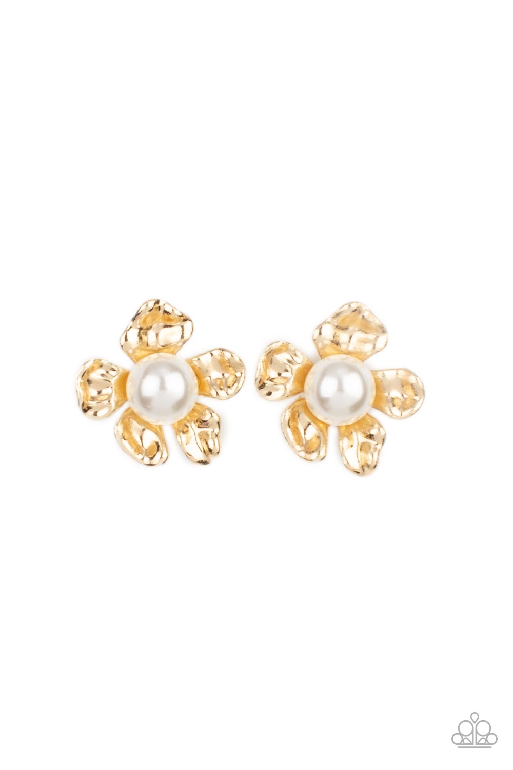 Apple Blossom Pearl - Gold Earring