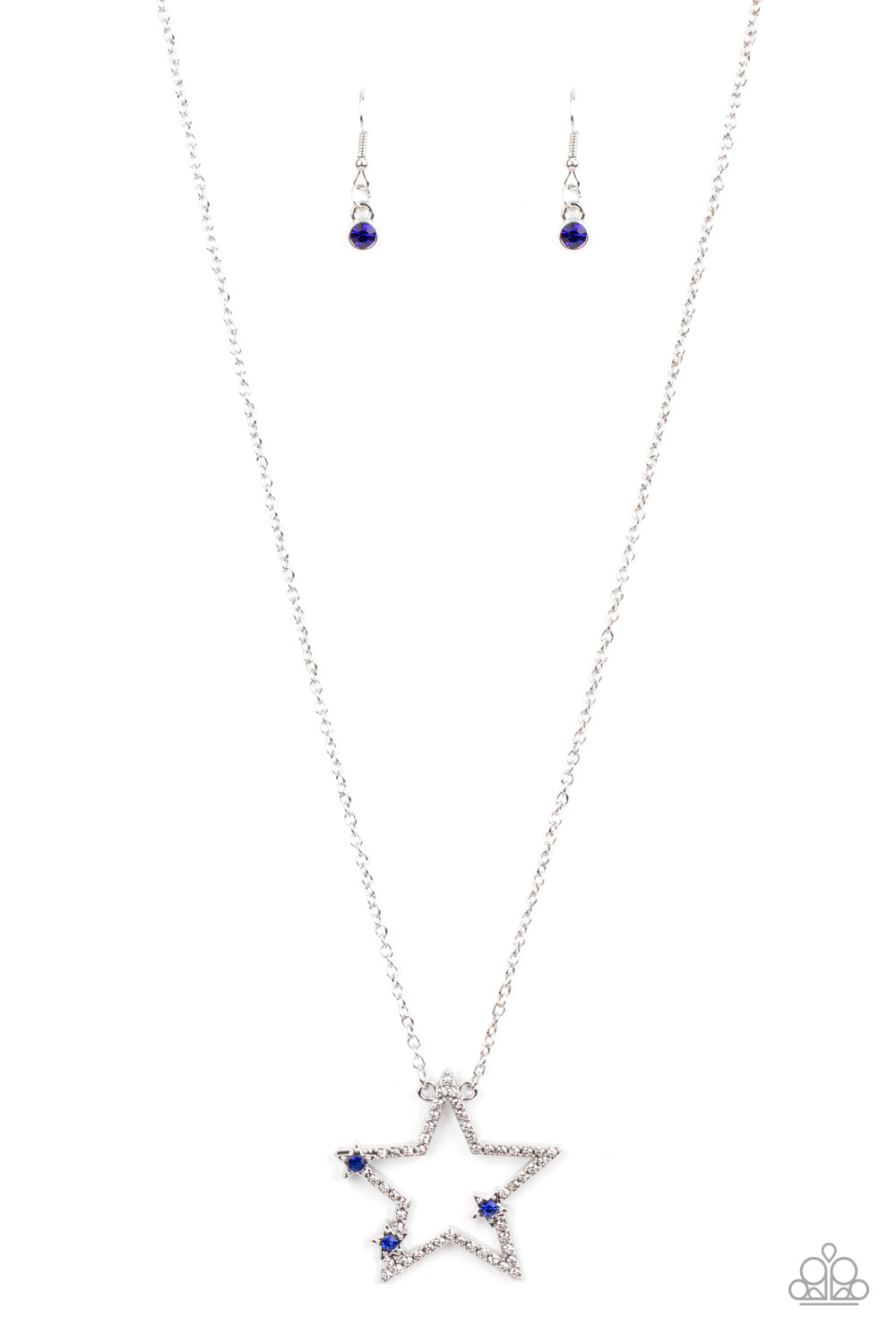 I Pledge Allegiance to the Sparkle - Blue Necklace Set