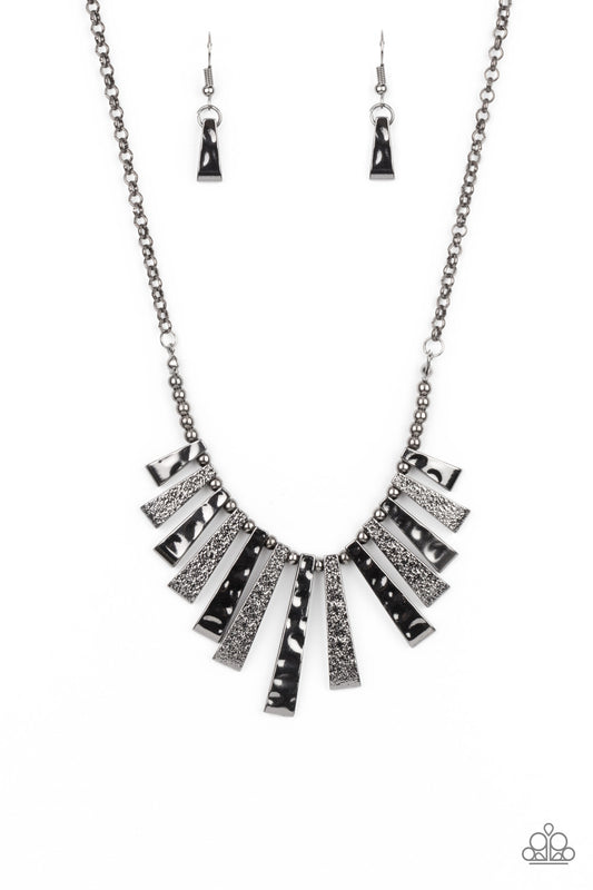 The MANE Course - Black Necklace Earring Set