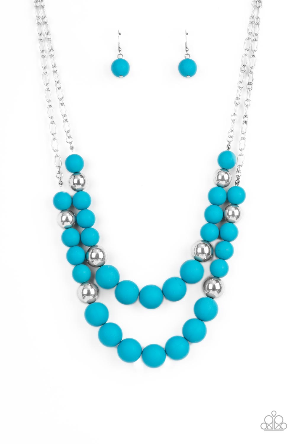 Vivid Vanity - Blue Necklace Earring Set