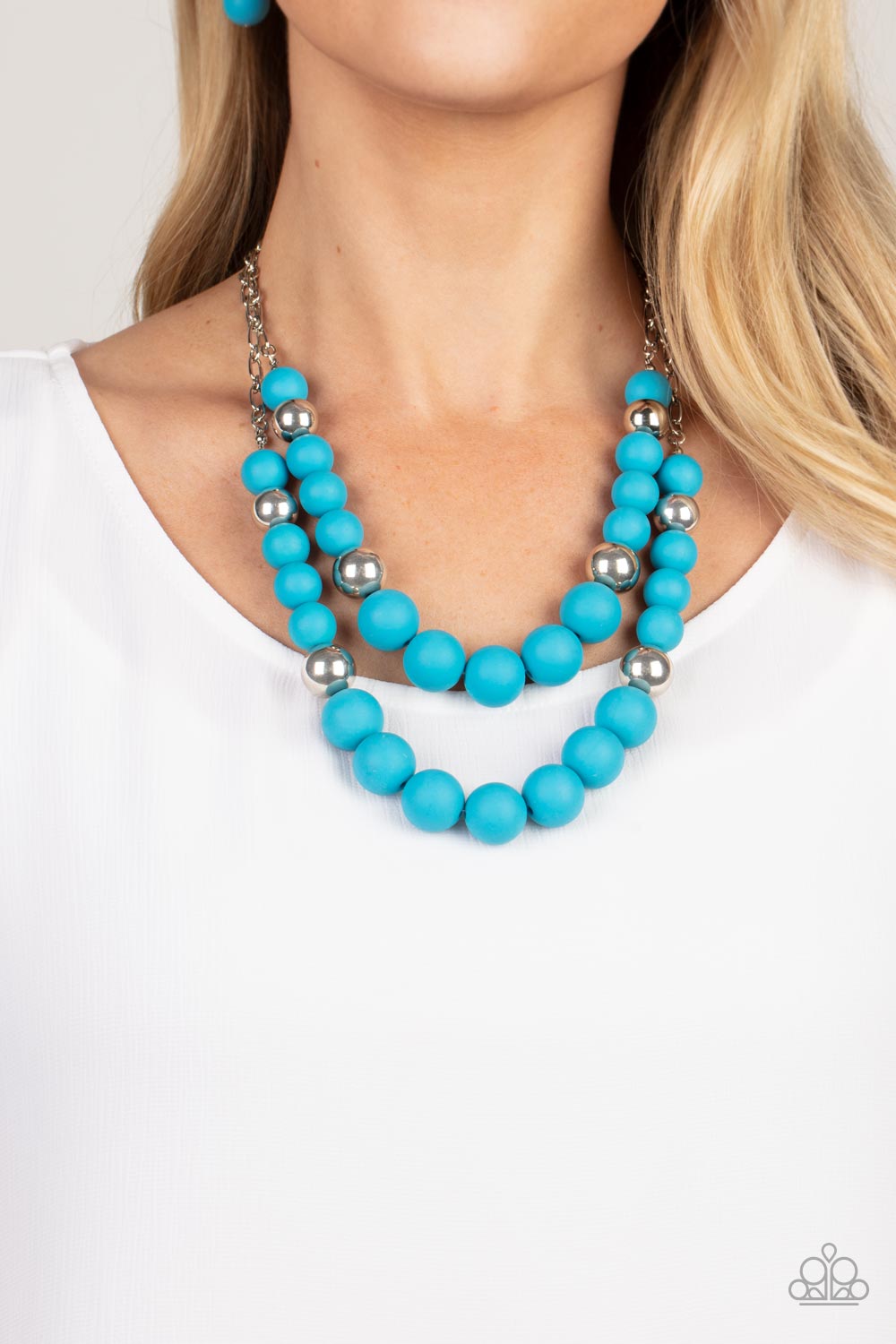 Vivid Vanity - Blue Necklace Earring Set