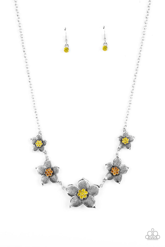 Wallflower Wonderland - Yellow Necklace Set