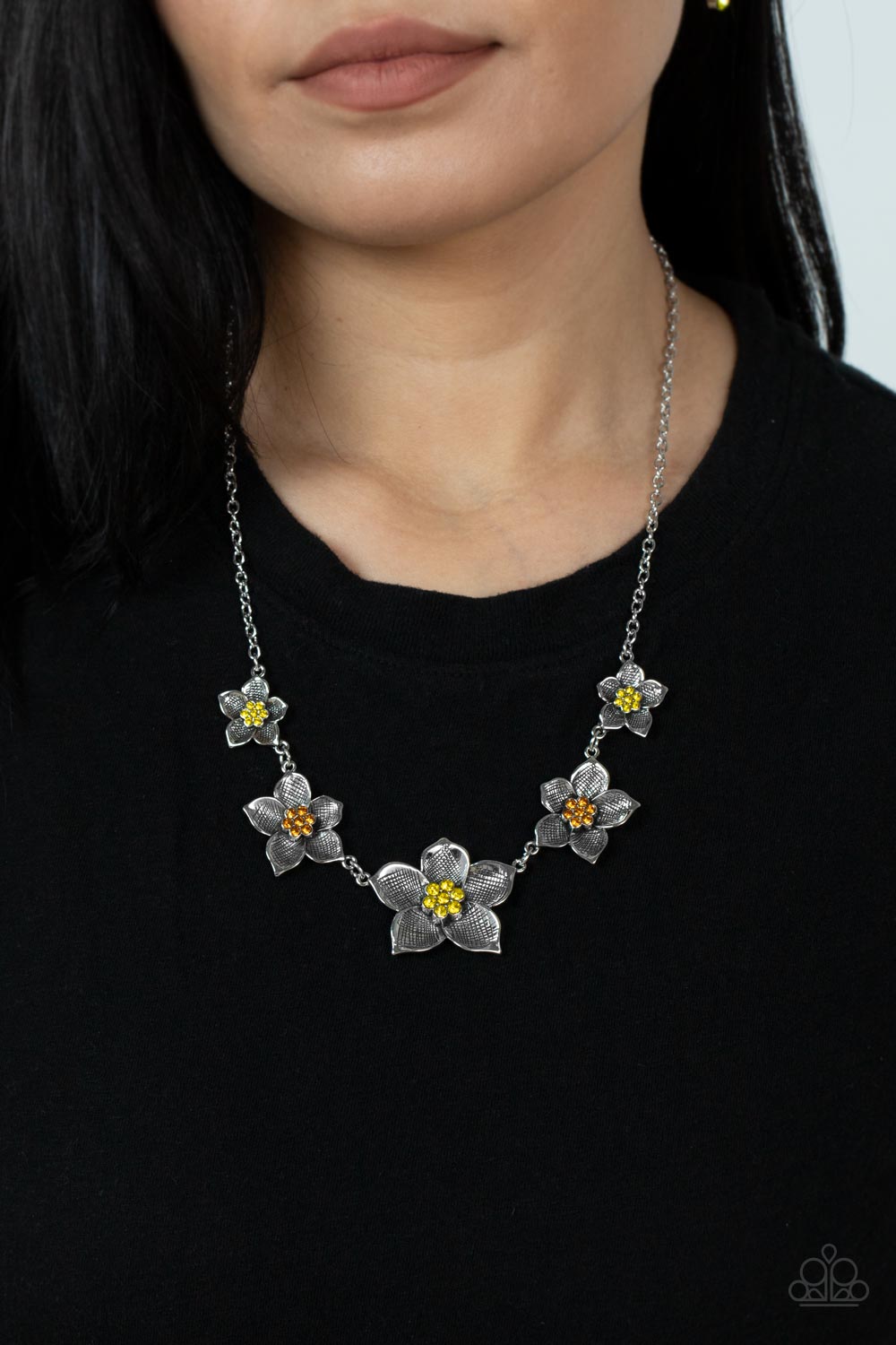 Wallflower Wonderland - Yellow Necklace Set