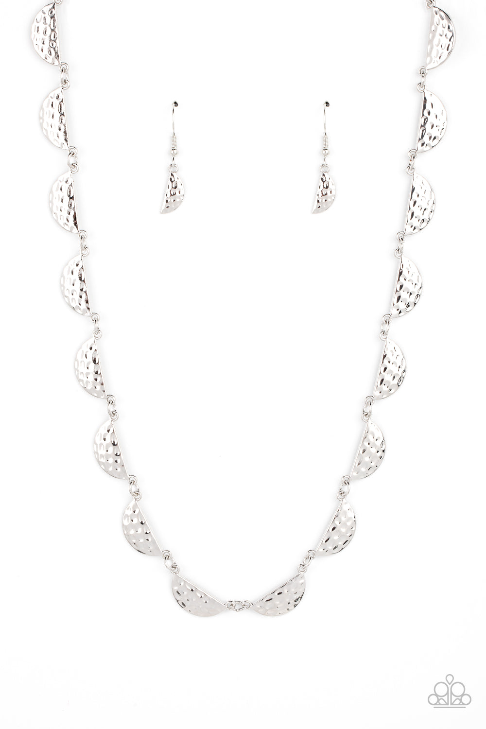 Lunar Jungle - Silver Necklace Earring Set