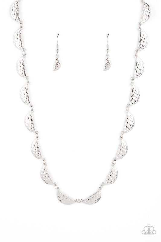 Lunar Jungle - Silver Necklace Earring Set