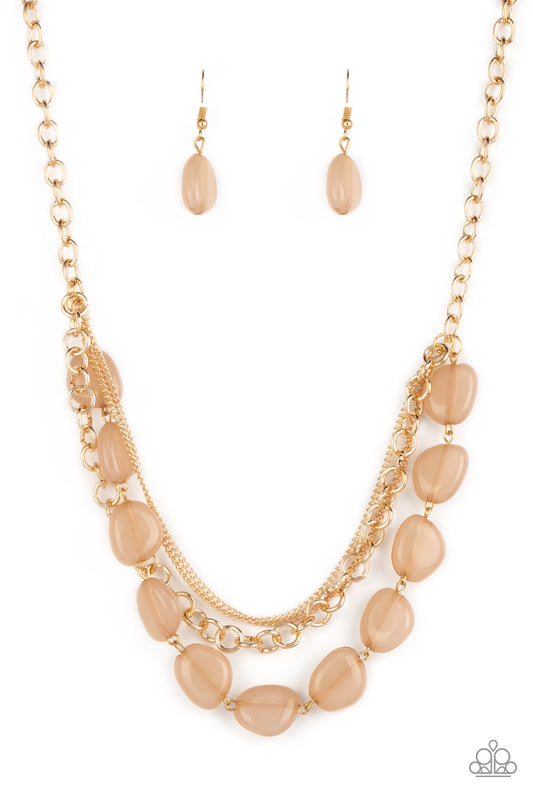 Pumped Up Posh - Gold Necklace Set