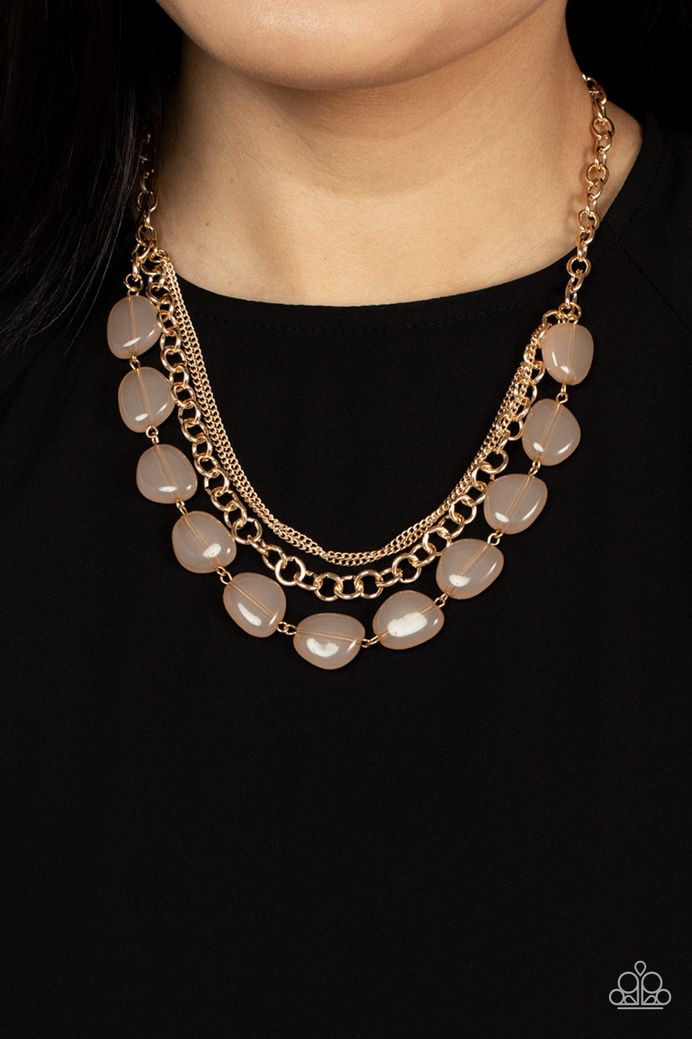 Pumped Up Posh - Gold Necklace Set