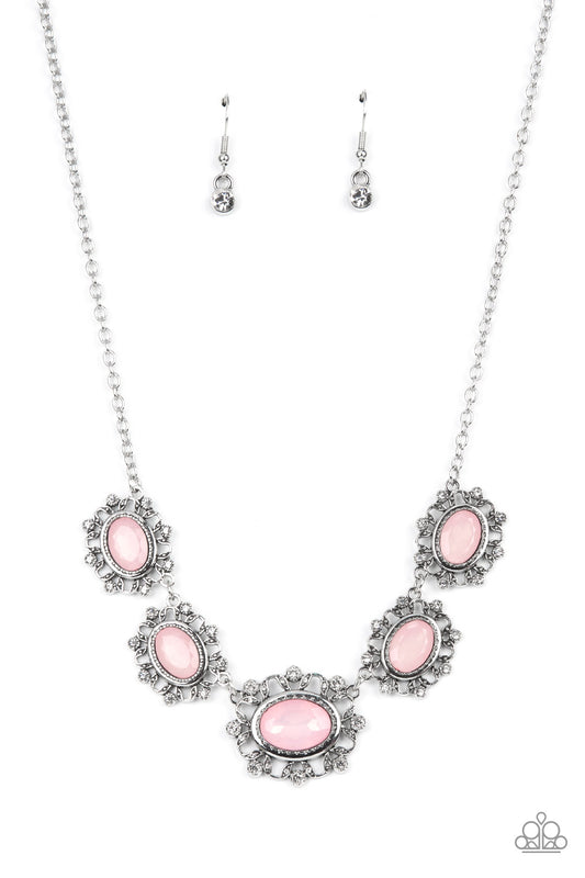 Meadow Wedding - Pink Necklace Earring Set