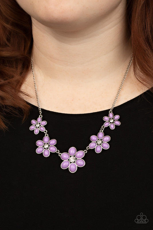 Prairie Party - Purple  Necklace Earring Set