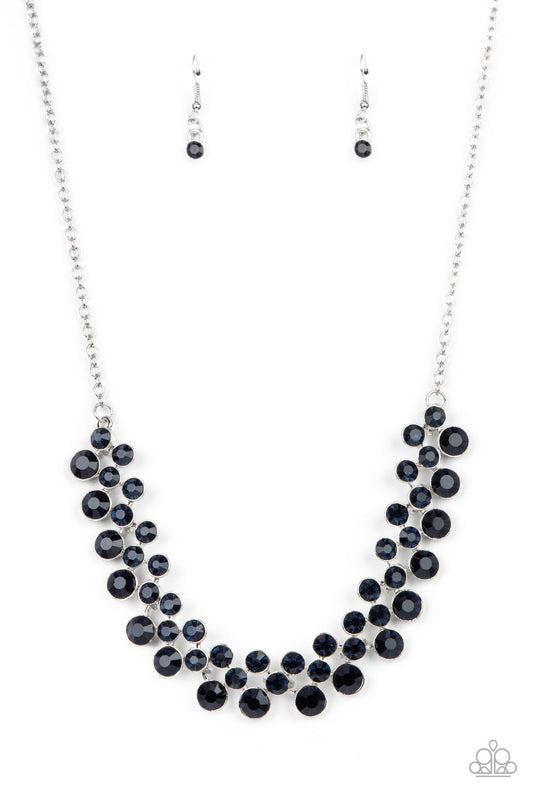 Won The Lottery - Blue Necklace Earring Set