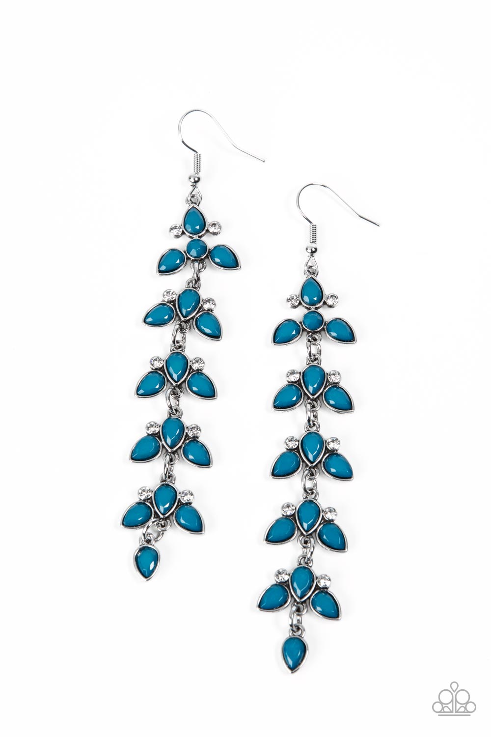 Fanciful Foliage - Blue Earring