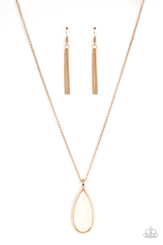 Yacht Ready - Gold Necklace Earring Set