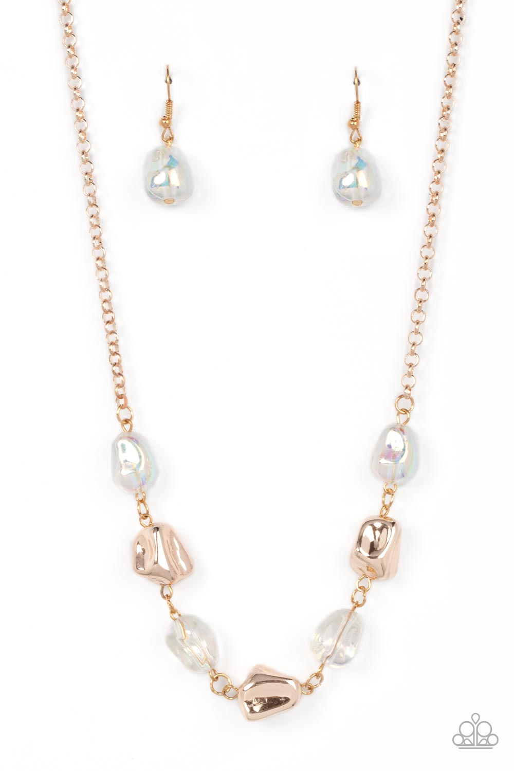 Inspirational Iridescence - Rose Gold Necklace Set