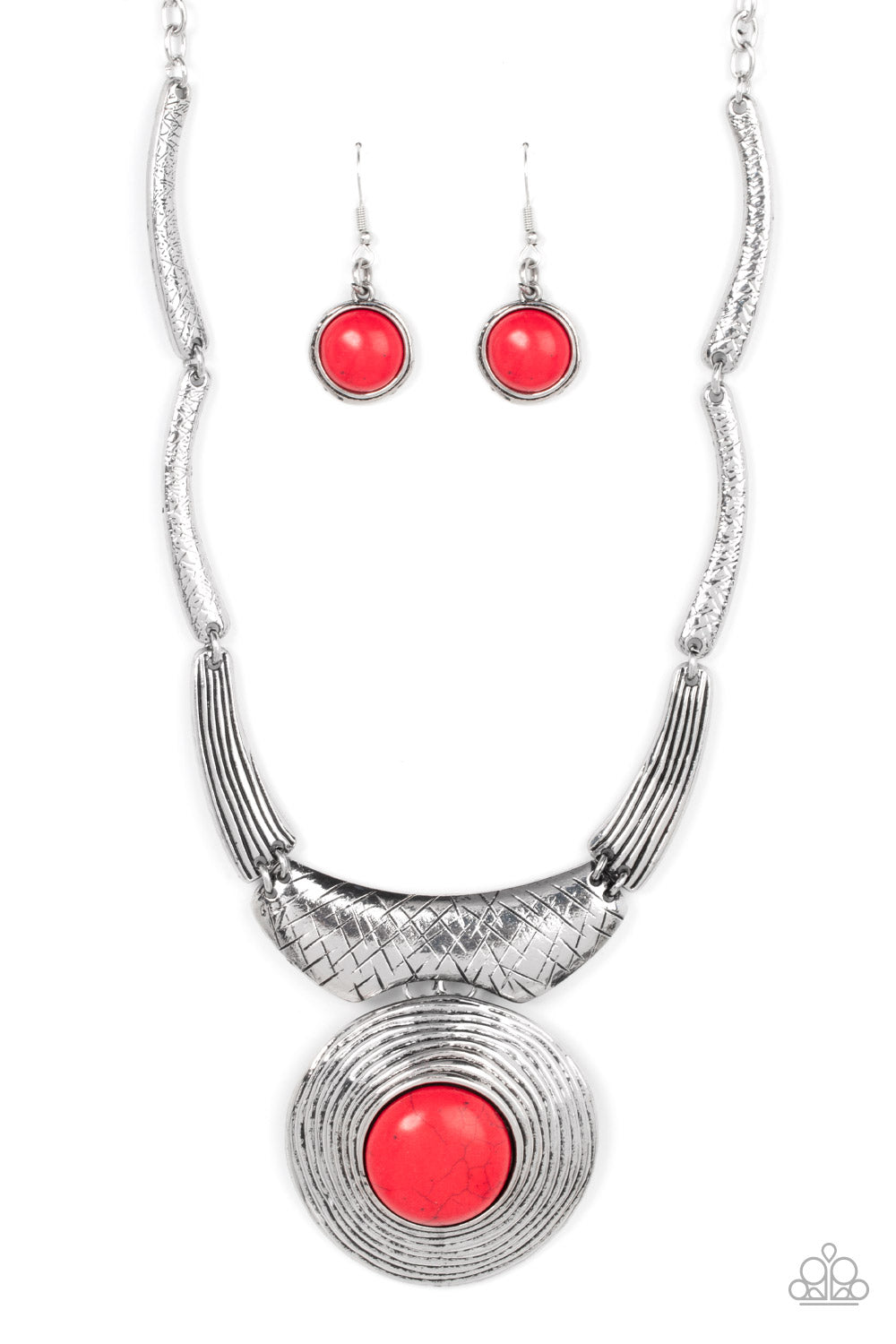 EMPRESS-ive Resume - Red Necklace Earring Set