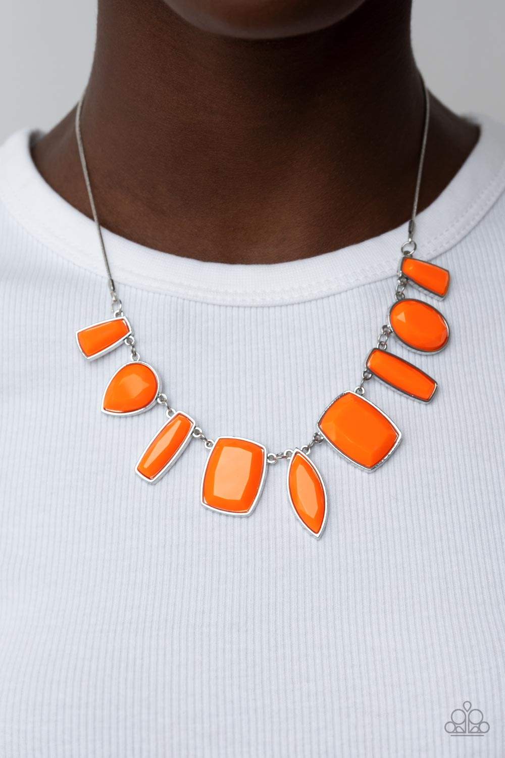 Luscious Luxe - Orange Necklace Earring Set