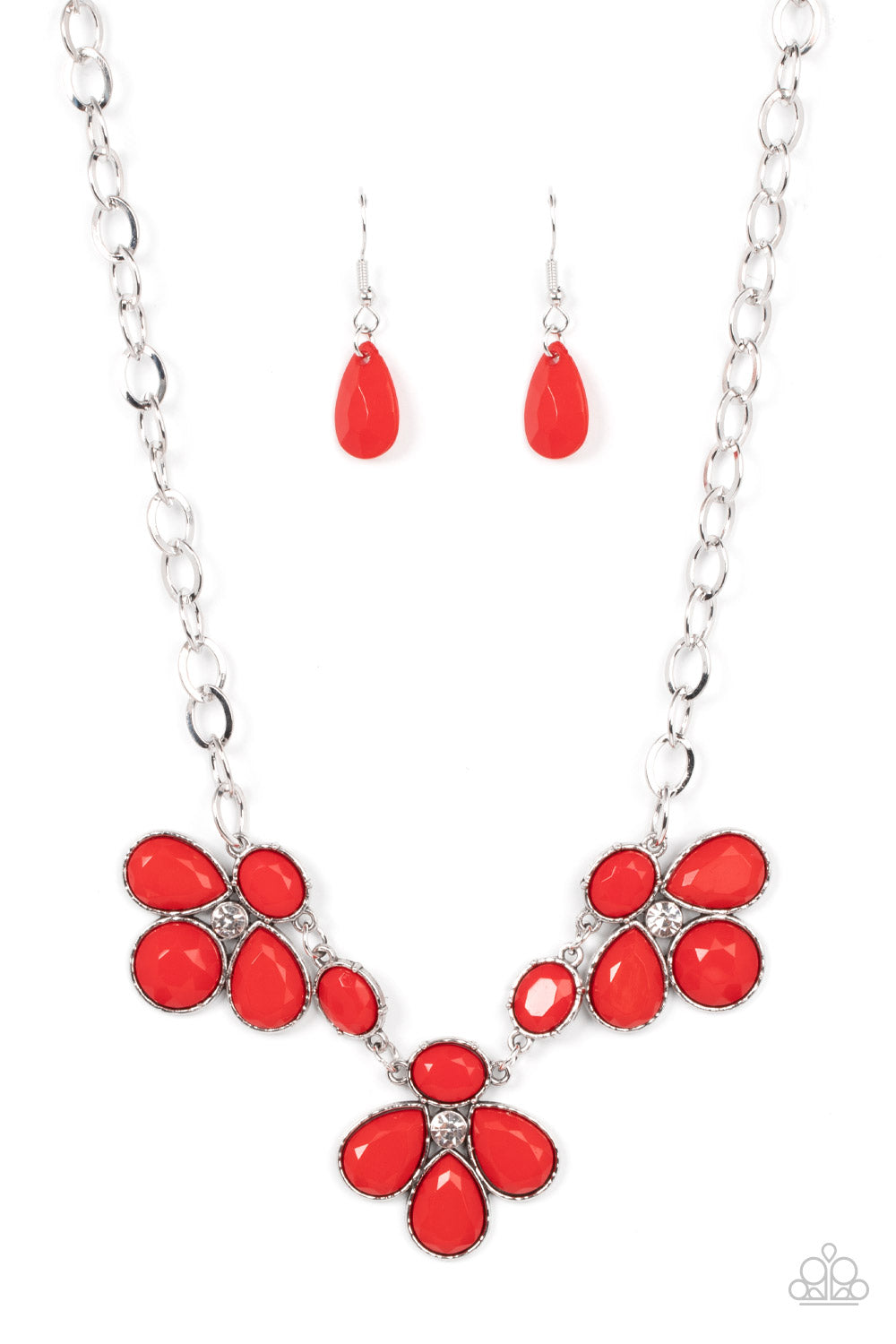 SELFIE-Worth - Red Necklace Set