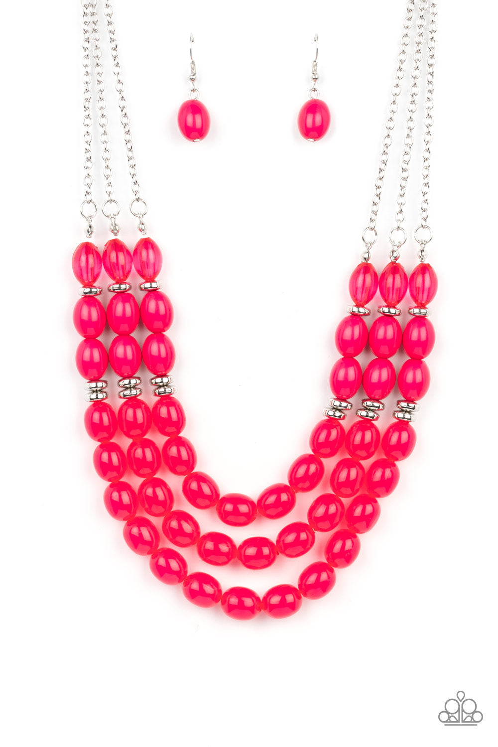 Coastal Cruise - Pink Necklace Earring Set