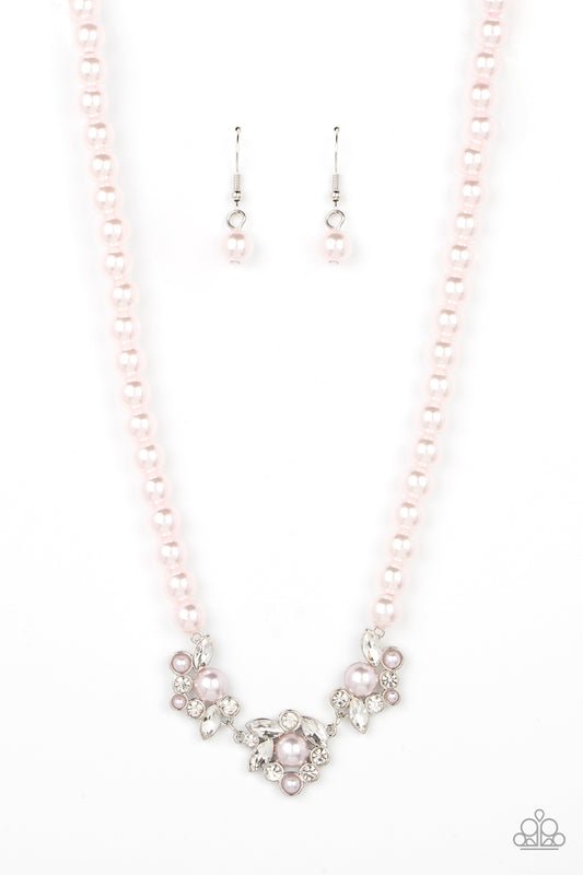 Royal Renditions - Pink Necklace Earring Set