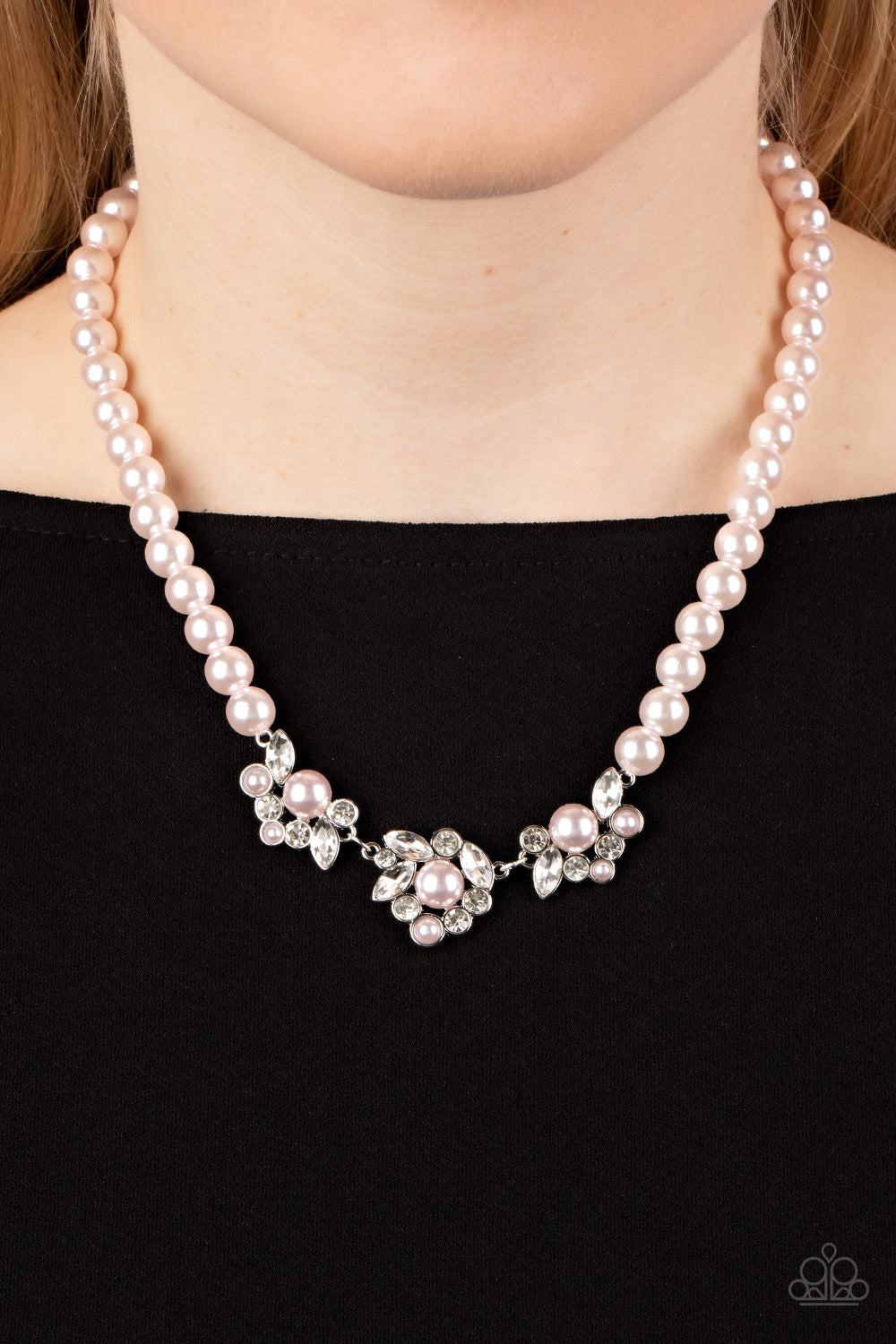 Royal Renditions - Pink Necklace Earring Set