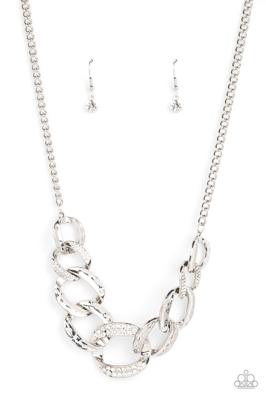 Bombshell Bling - White Necklace Set