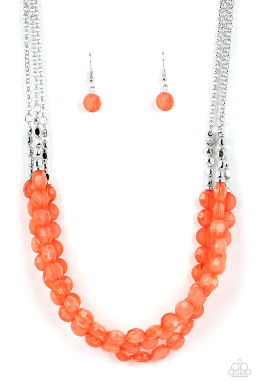 Pacific Picnic - Orange Necklace Set