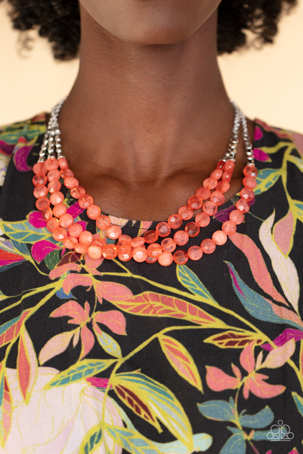 Pacific Picnic - Orange Necklace Set