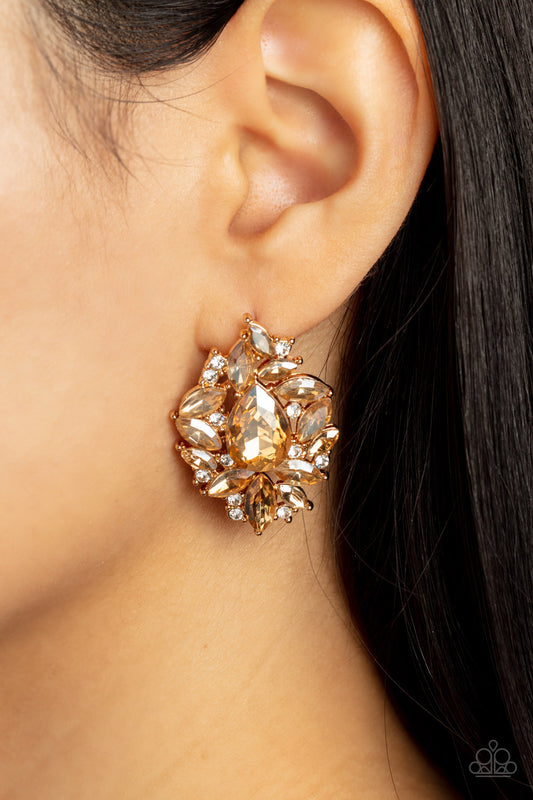 We All Scream for Ice QUEEN - Gold Post Earring