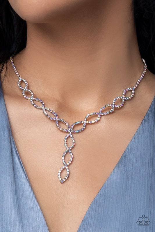 Infinitely Icy - Multi Necklace Set