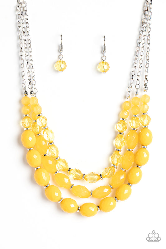 Tropical Hideaway - Yellow Necklace  Set