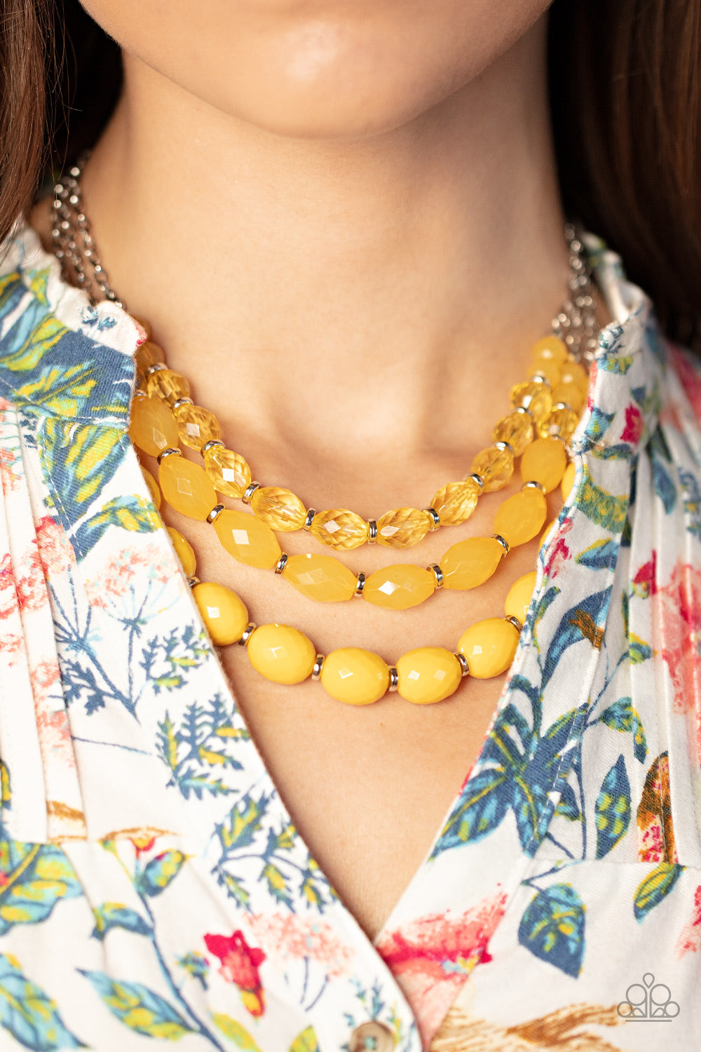 Tropical Hideaway - Yellow Necklace  Set