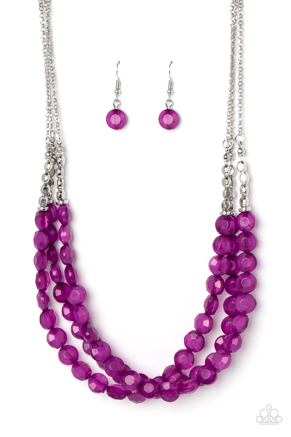 Pacific Picnic - Purple Necklace Set