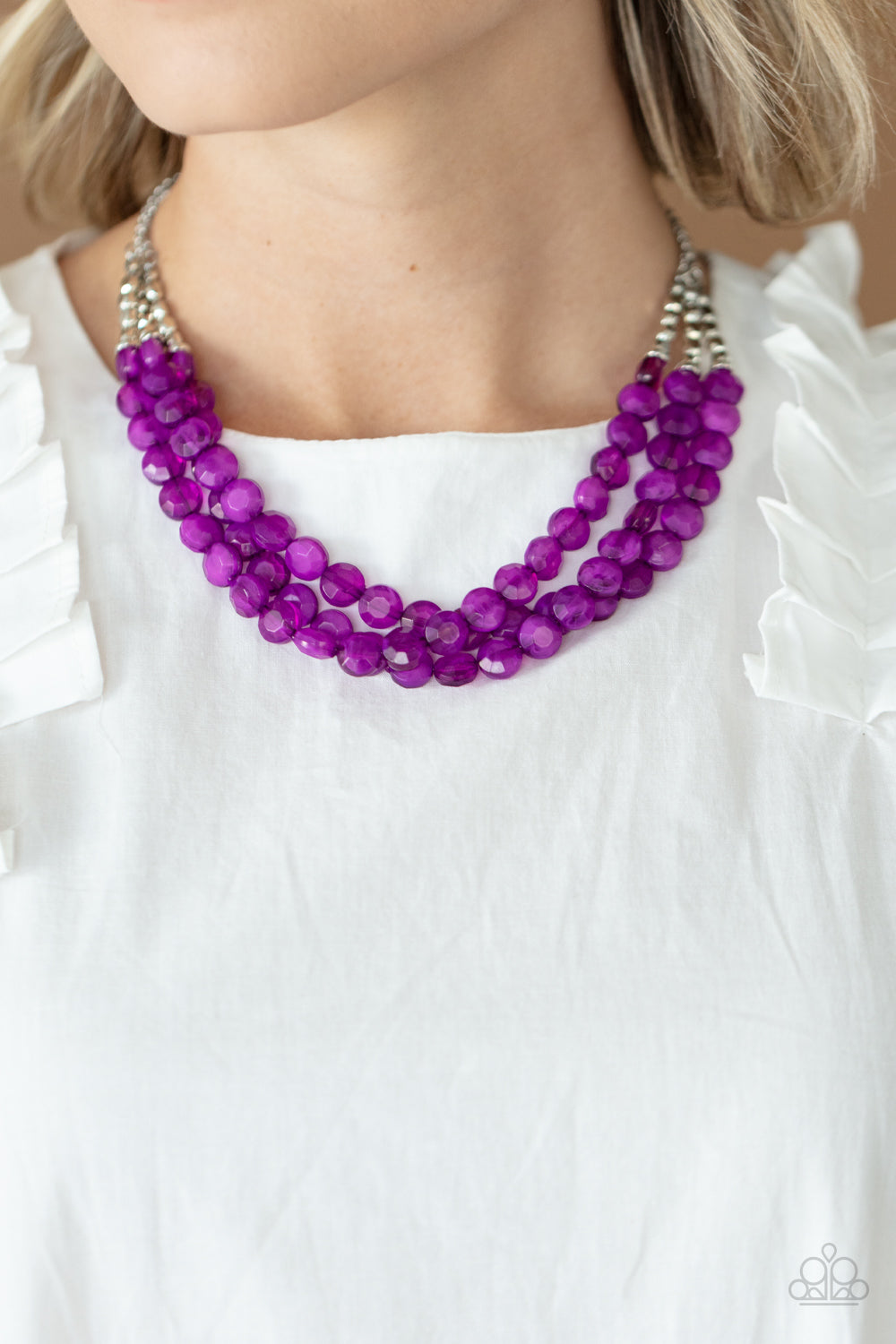 Pacific Picnic - Purple Necklace Set