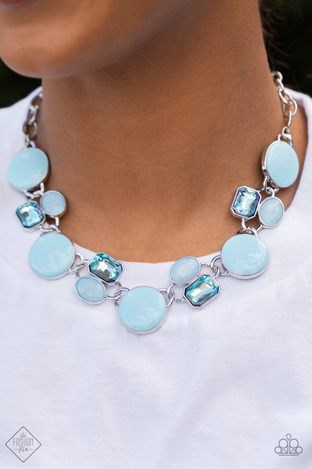 Dreaming in MULTICOLOR - Blue Necklace Set