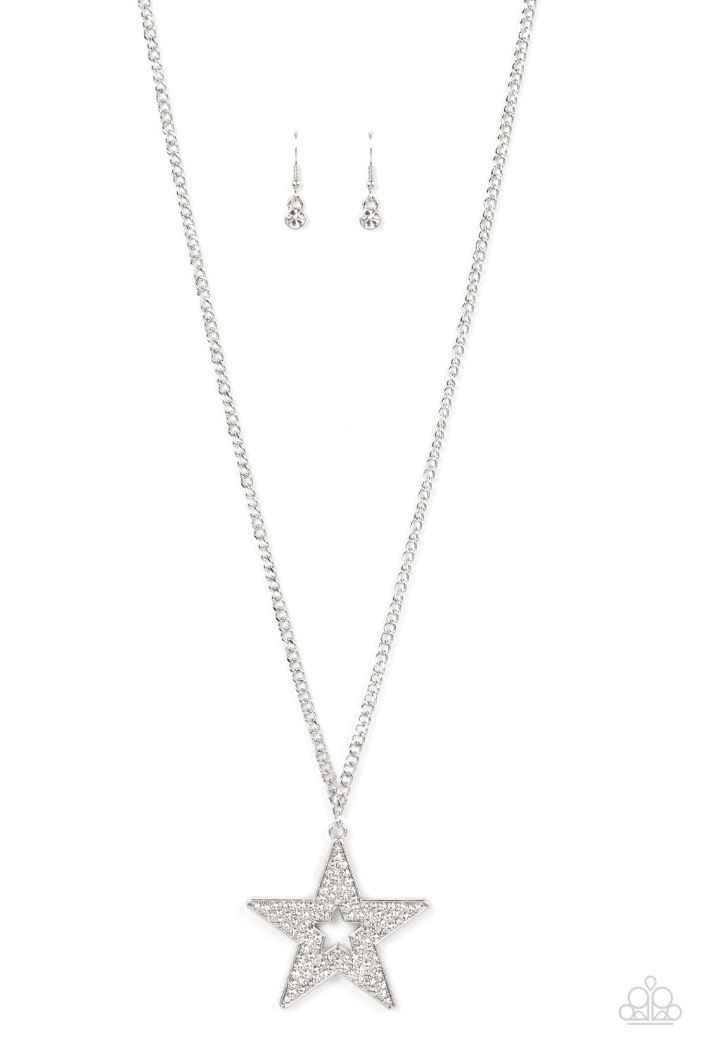 Superstar Stylist - White  Necklace Earring Set