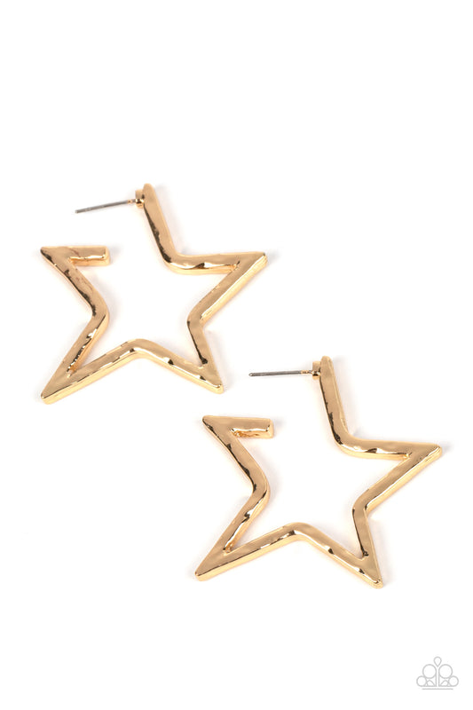 All-Star Attitude - Gold Hoop Earring