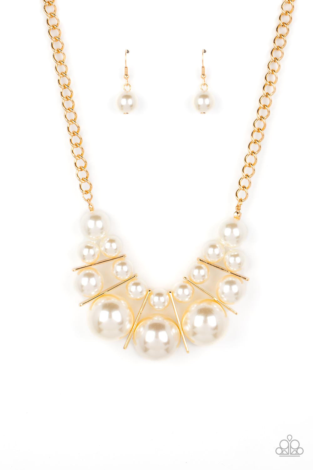 Challenge Accepted - Gold Necklace Earring Set