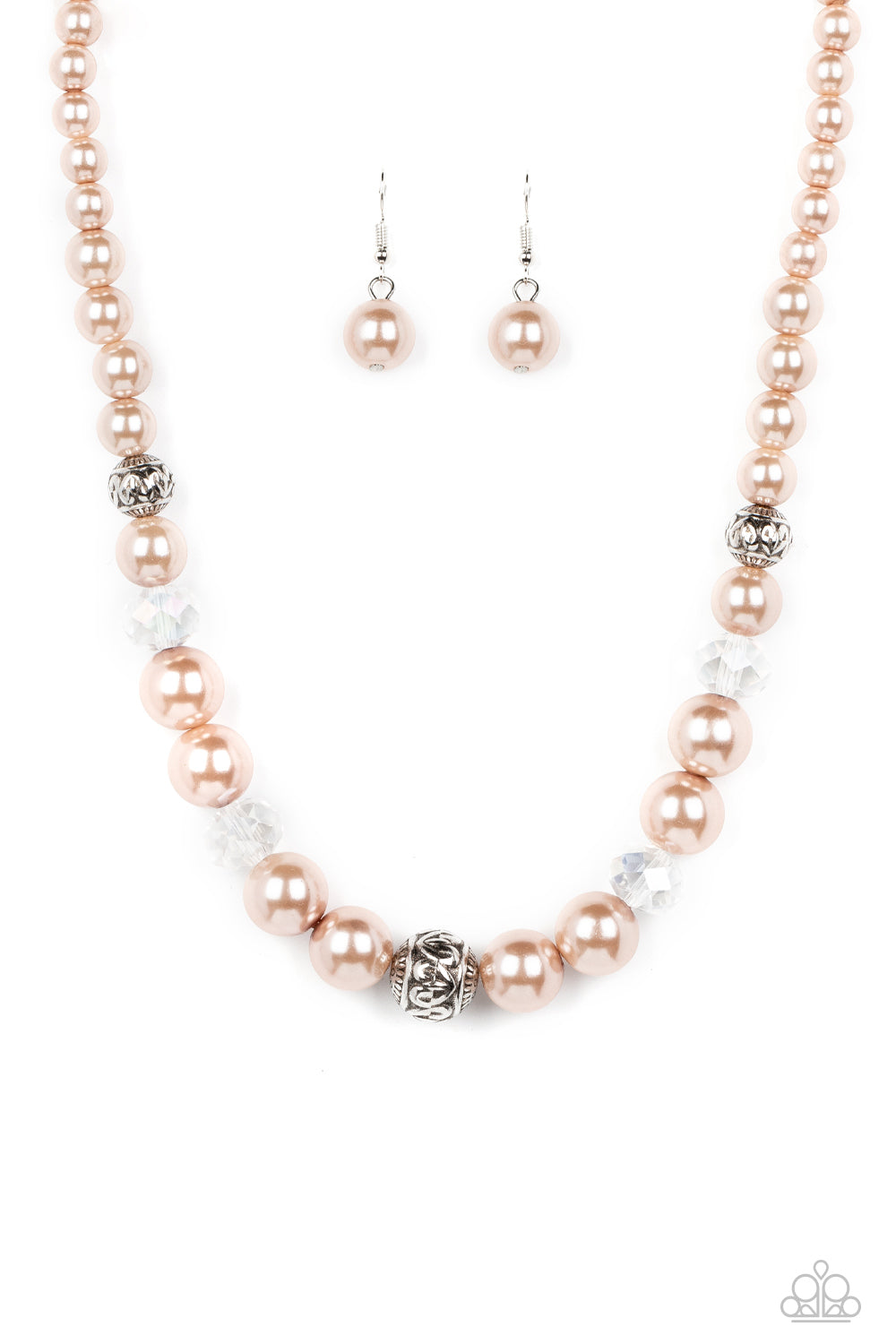 The NOBLE Prize - Brown Necklace Earring Set