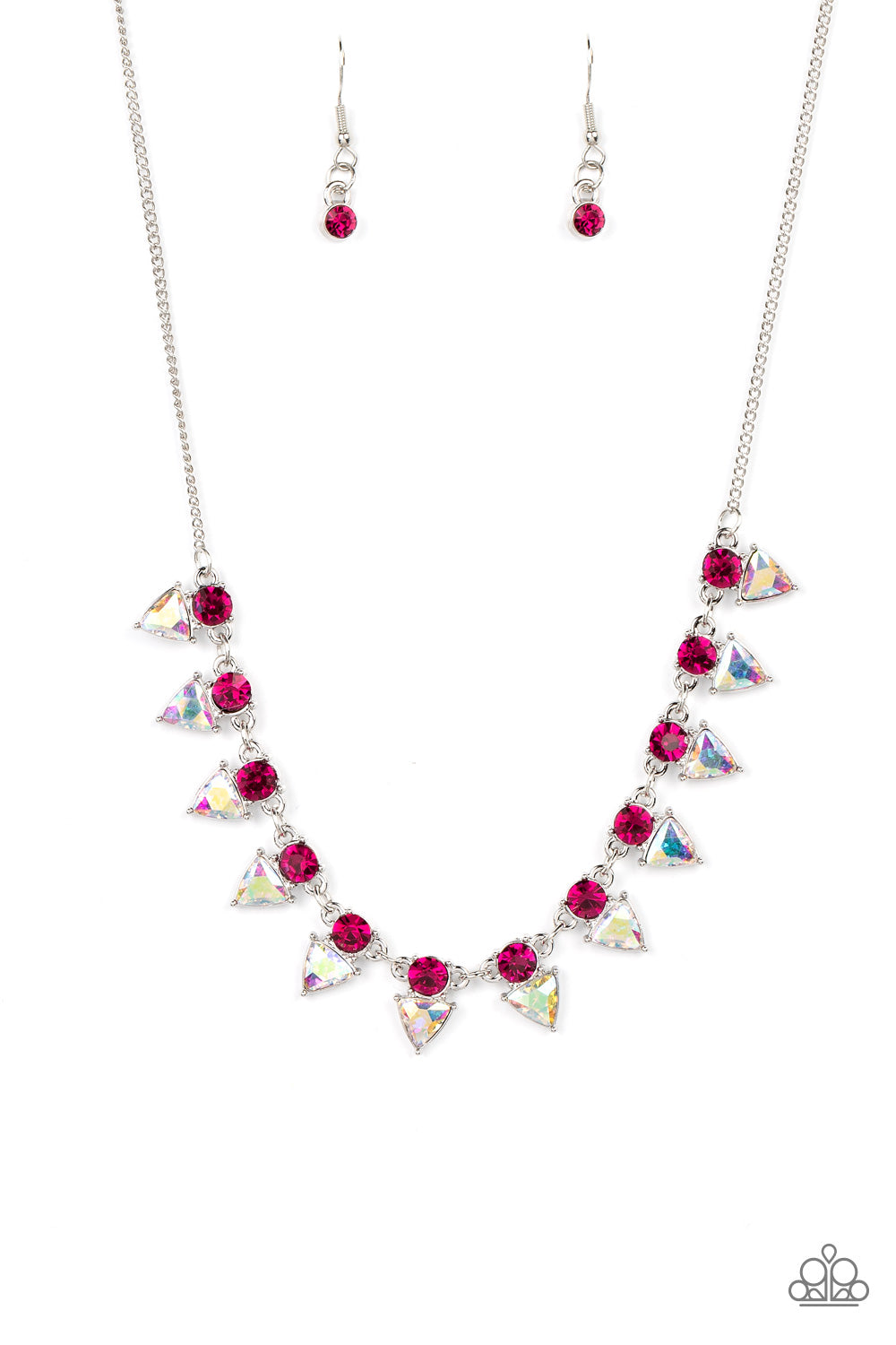 Razor-Sharp Refinement - Pink Necklace