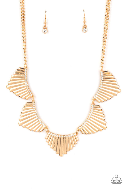 MANE Street - Gold Necklace Earring Set