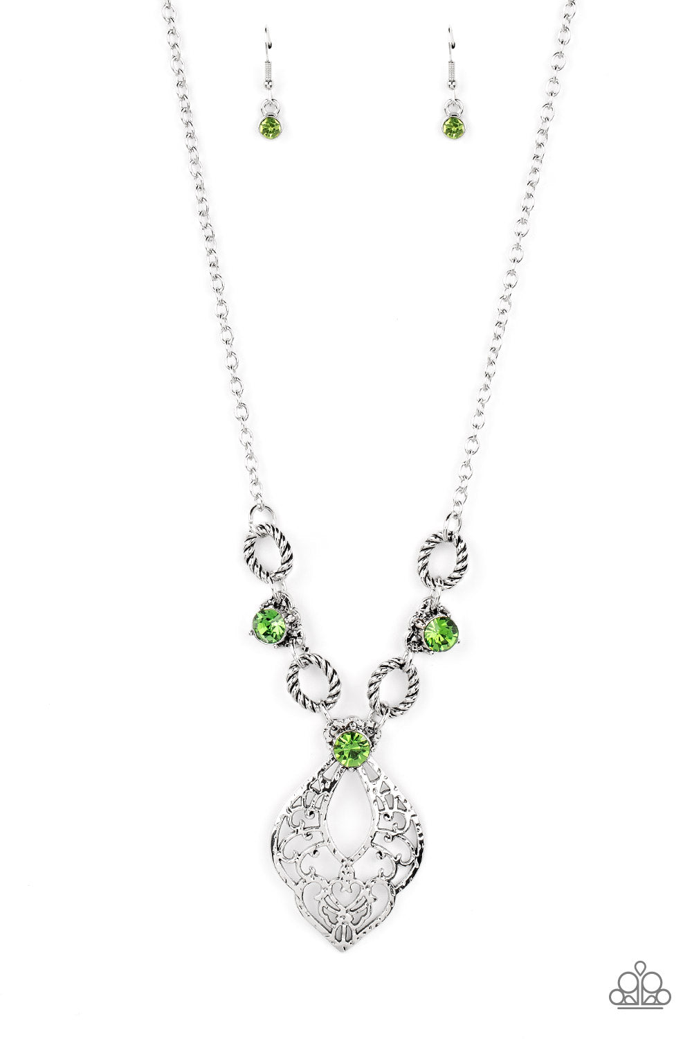 Contemporary Connections - Green Necklace