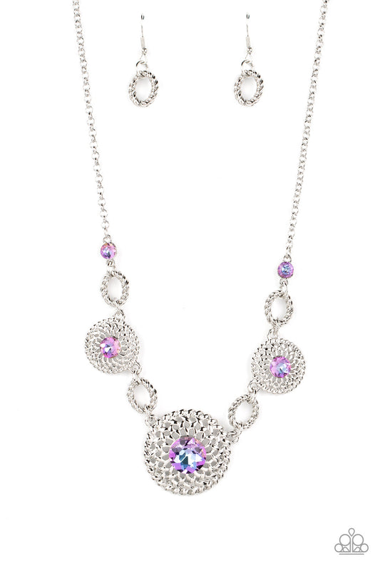 Cosmic Cosmos - Purple Necklace Set