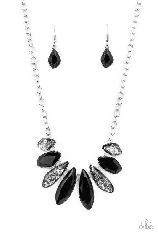 Crystallized Couture - Black Necklace Set